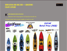 Tablet Screenshot of kayak-and-hike.com
